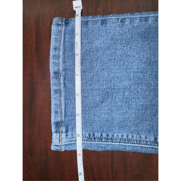 American Eagle Stretch Two Toned Denim Mom Jeans Size 12 - Picture 4 of 13